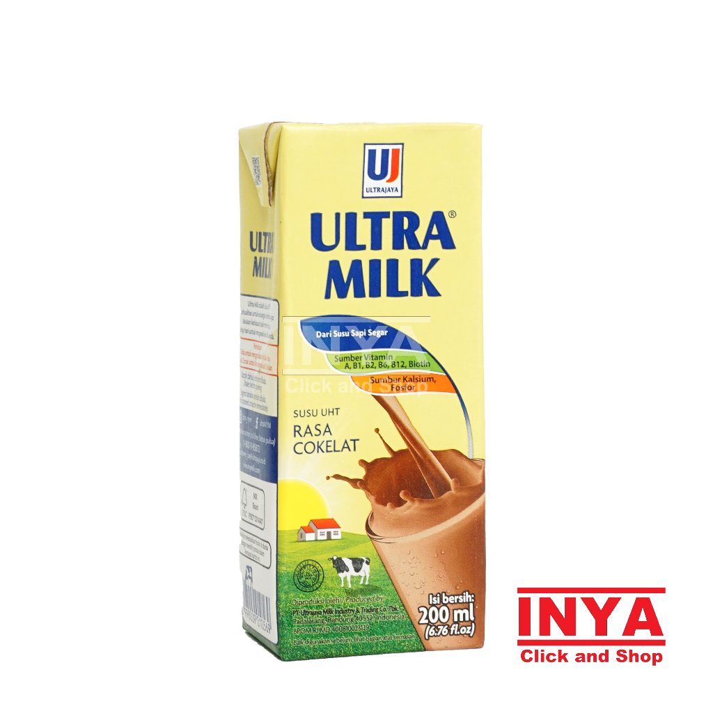 

Ultra Milk Susu UHT Rasa Cokelat 200ml - Susu Kemasan - Chocolate Milk Drink