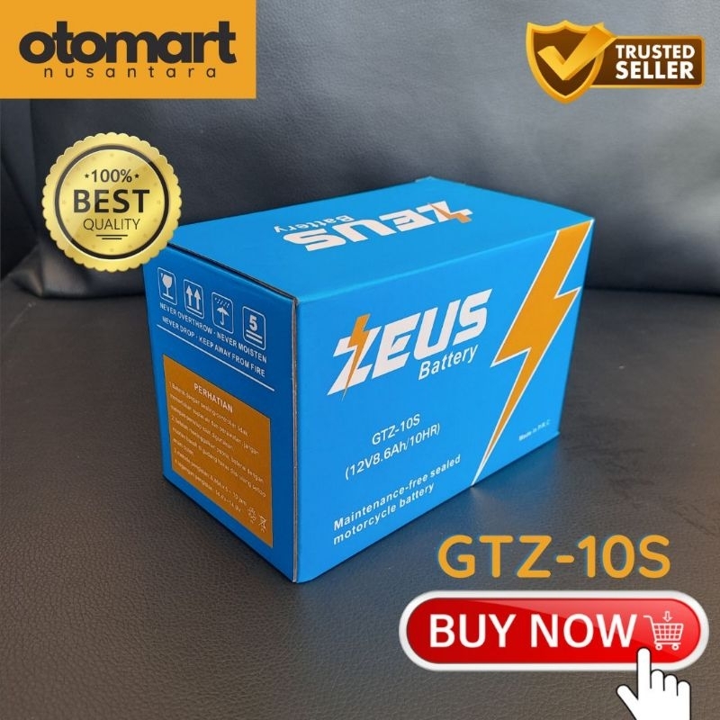 Aki Motor MV Agusta Brutale 800 Zeus GTZ10S Accu Kering MF Premium