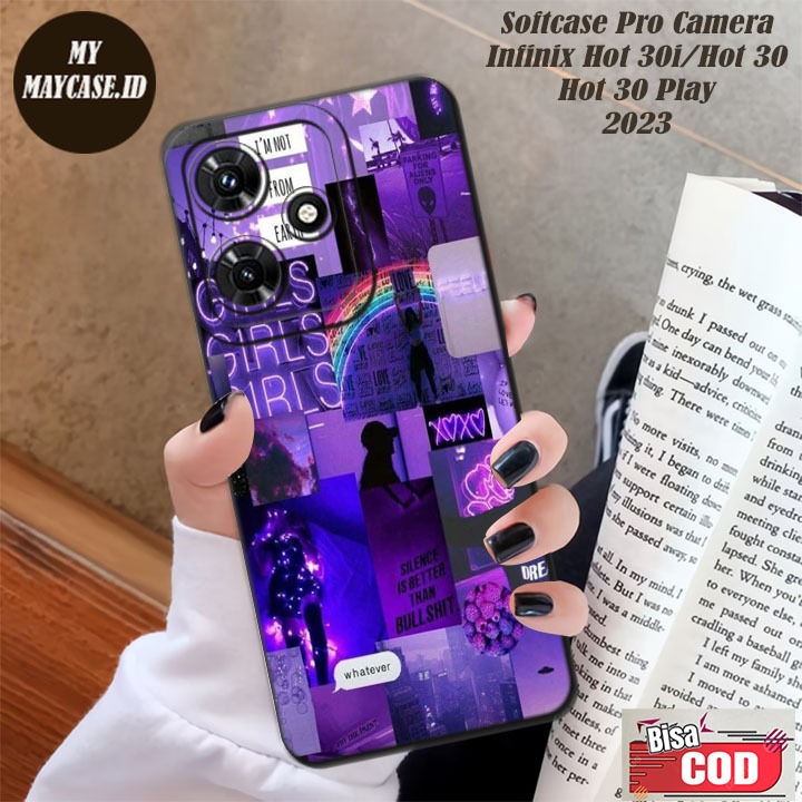 Case INFINIK HOT 30 Play Softcase HOT 30 pelindung Belakang HOT 30i Casing INFINIK HOT 30 Play  Peli