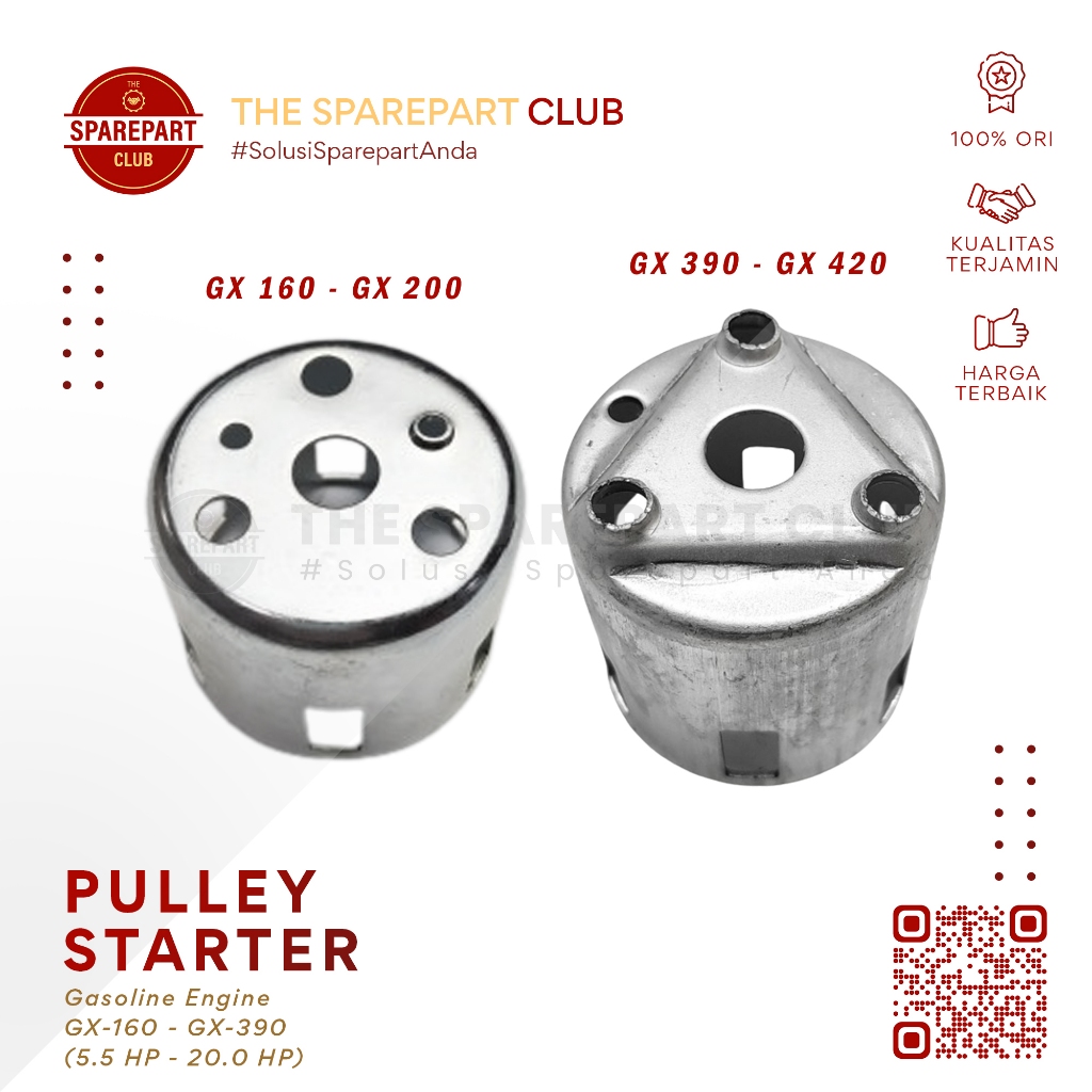 Mangkok Stater Besi Engine GX160 GX 160 200 WP 20 30 GX390 420 - Pully Pulley Starter