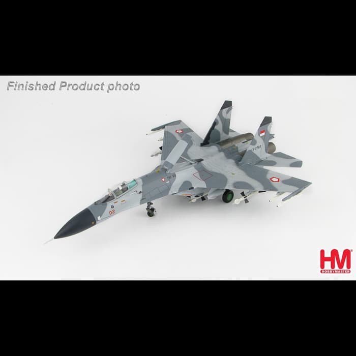Diecast Pesawat Tempur Sukhoi SU-27 TNI AU 1/72 By Hobby Master