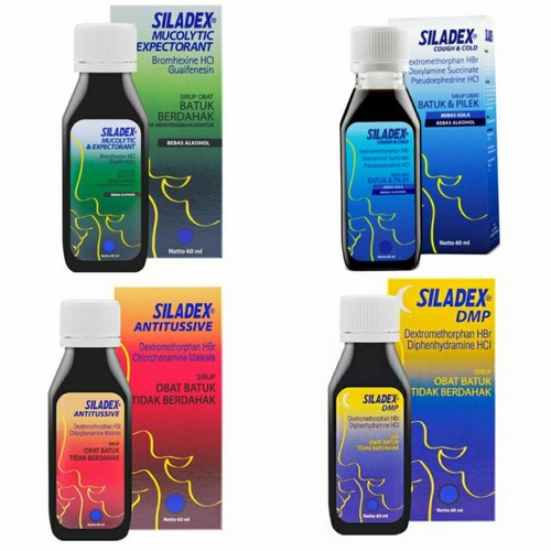 Siladex Syrup 60mlObat Batuk sirup Flu , batuk berdahak dan tidak berdahak siladek