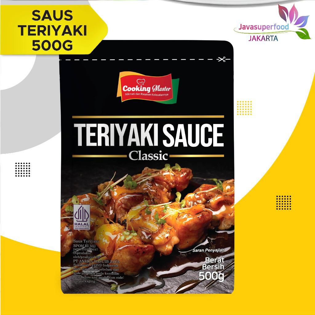 

[HALAL] Cooking Master/Saus Teriyaki/Teriyaki Sauce/Sauce Saus Steak Halal BBQ 500g
