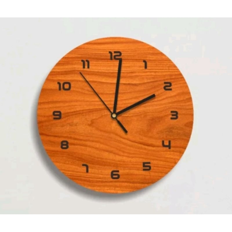 Jam dinding bulat / Jam dinding kayu / Jam dinding mewah