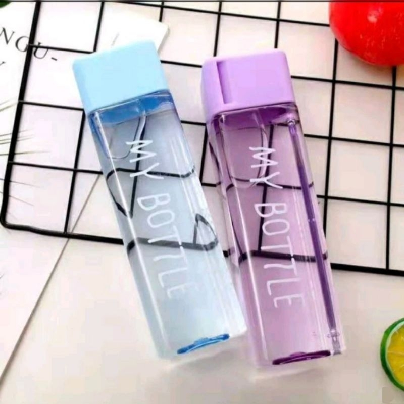 x mybottle tali gantung Kotak Botol Minum Model Baru Persegi kecil Transparan Infuser water My Bottl