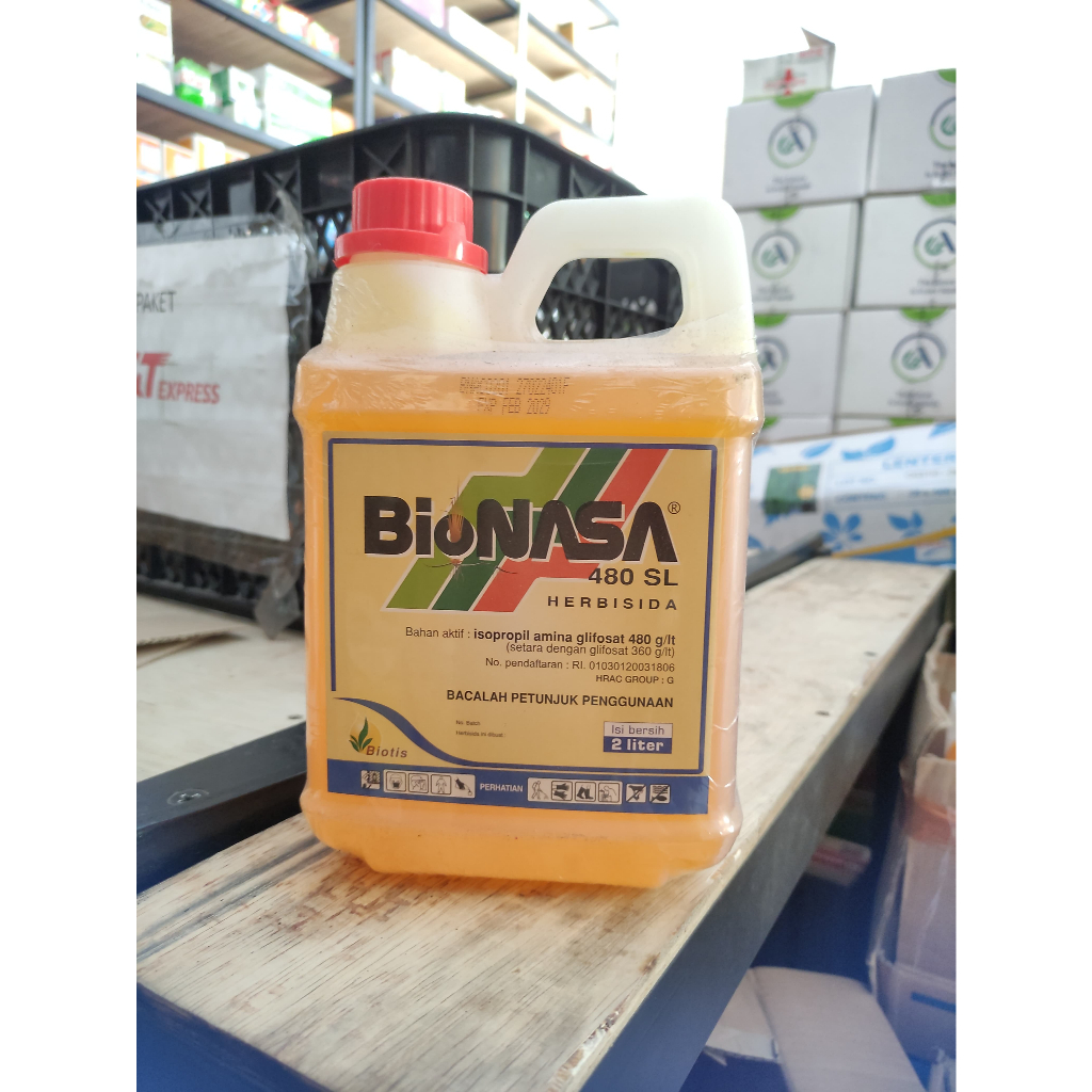 Herbisida bionasa /Racun rumput bionasa 2 Liter /RACUN RUMPUT CEPAT MATI/Bionasa 480 SL kemasan 2 li