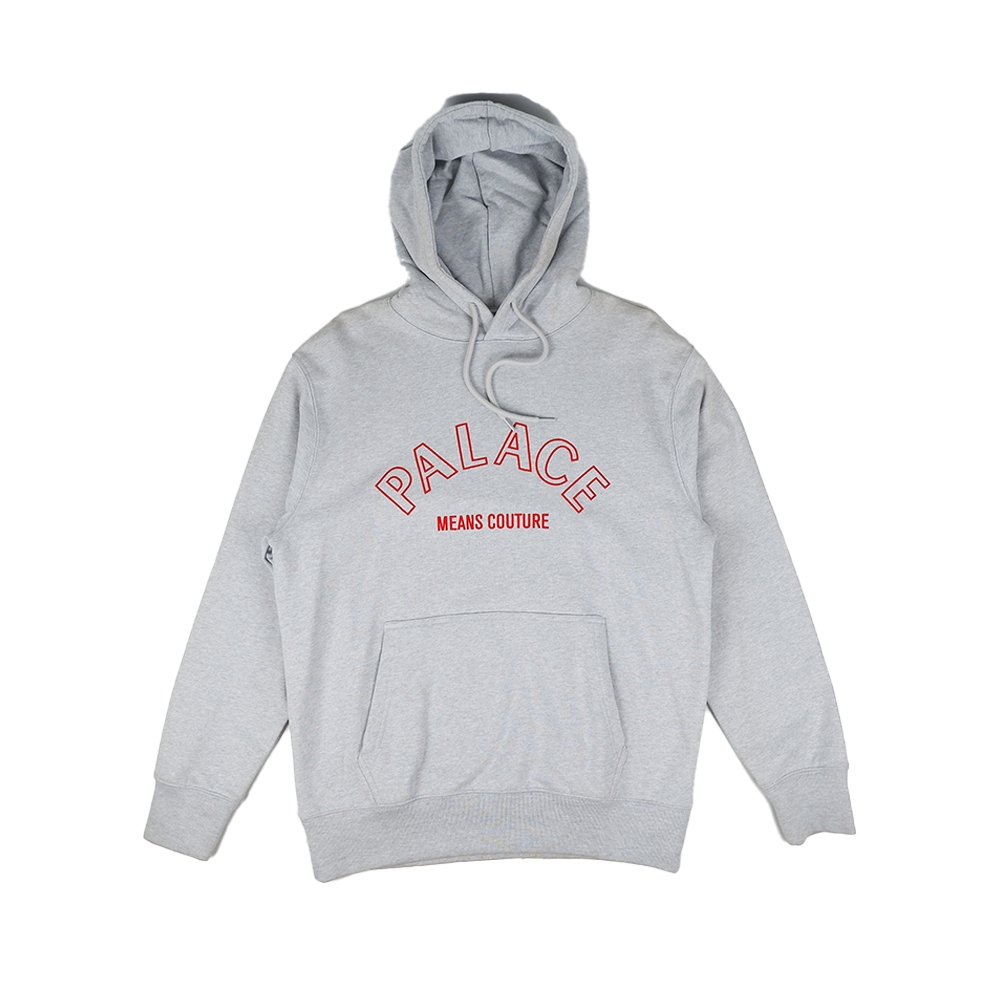 Palace Means Couture Hoodie Grey Marl
