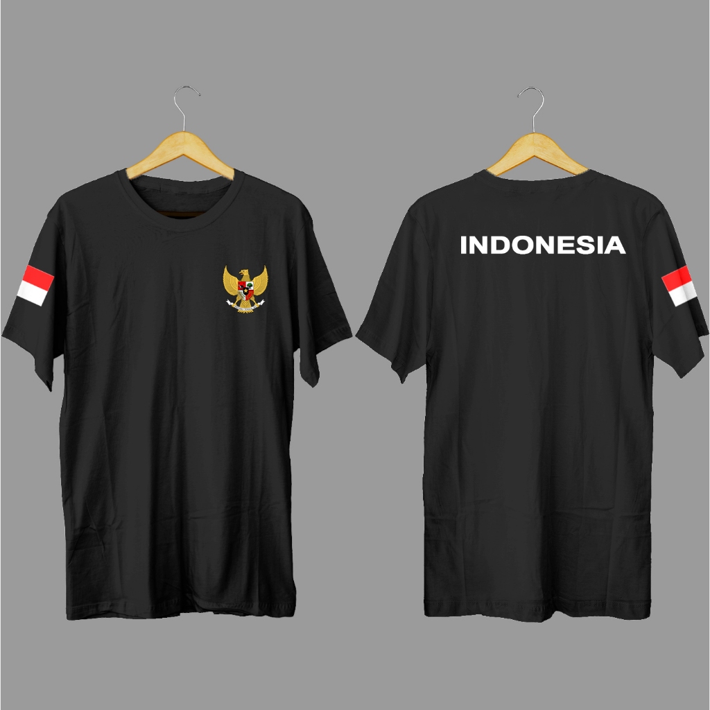 Kaos Sablon Logo Garuda Bendera Indonesia