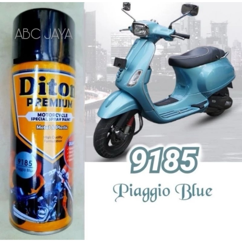 Cat pilok diton premium 9185 PIAGGIO BLUE 400ml piagio biru Metalik metalik