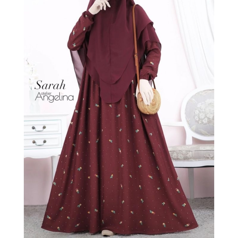 (size M) Sarah cactus Maroon Atelier Angelina