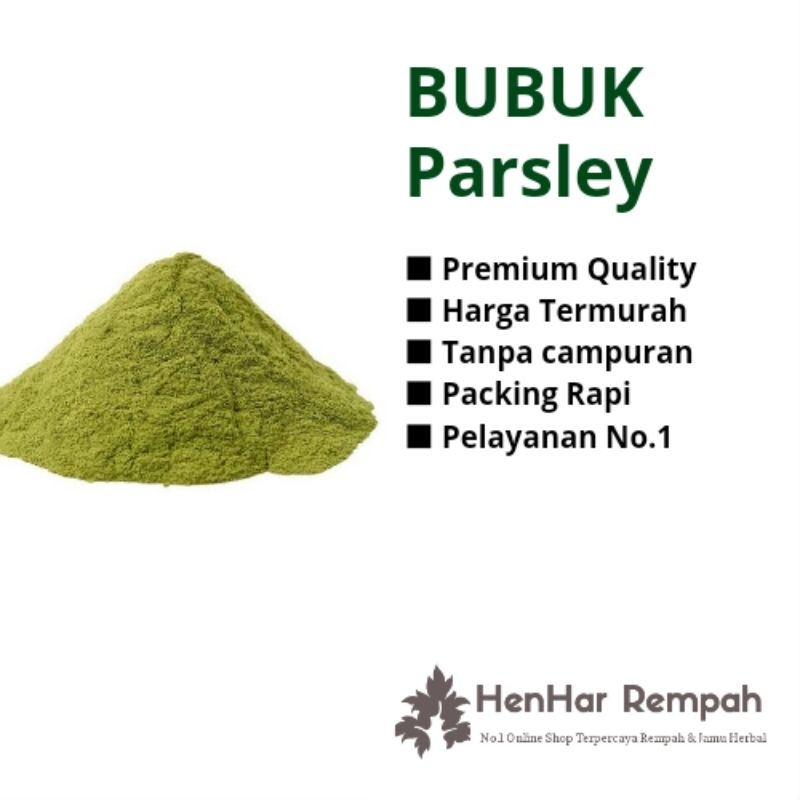 

Parsley Bubuk 25 gram, 50 gram & 100 gram