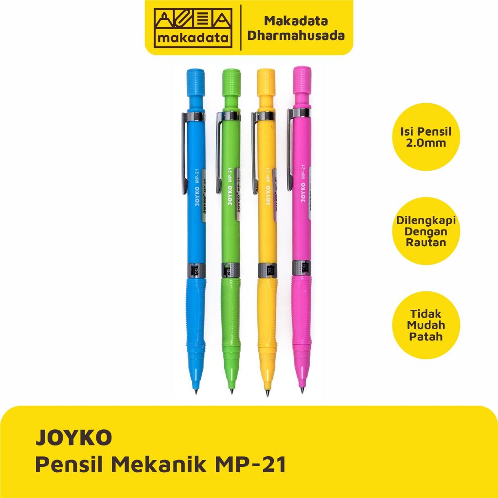 

MECHANIC PENCIL | PENSIL MEKANIK JOYKO MP-21 (1 PCS)