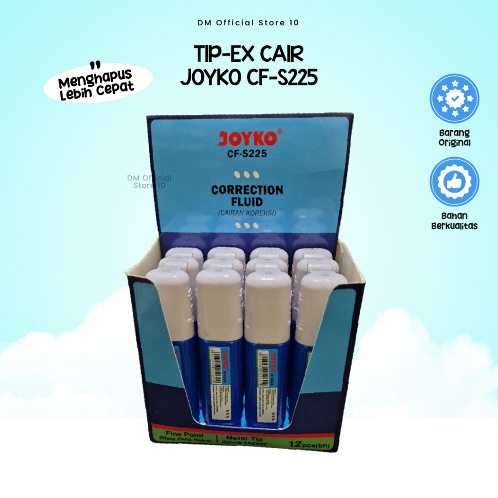 

Tip Ex Joyko Cari CFS225 Correction Fluid Penghapus Tinta Perlengkapan Alat Sekolah By Dm Store