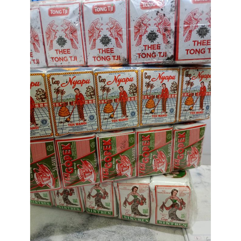 

(4pack) Teh Gopek, Nyapu, Sintren, tong tji super merah