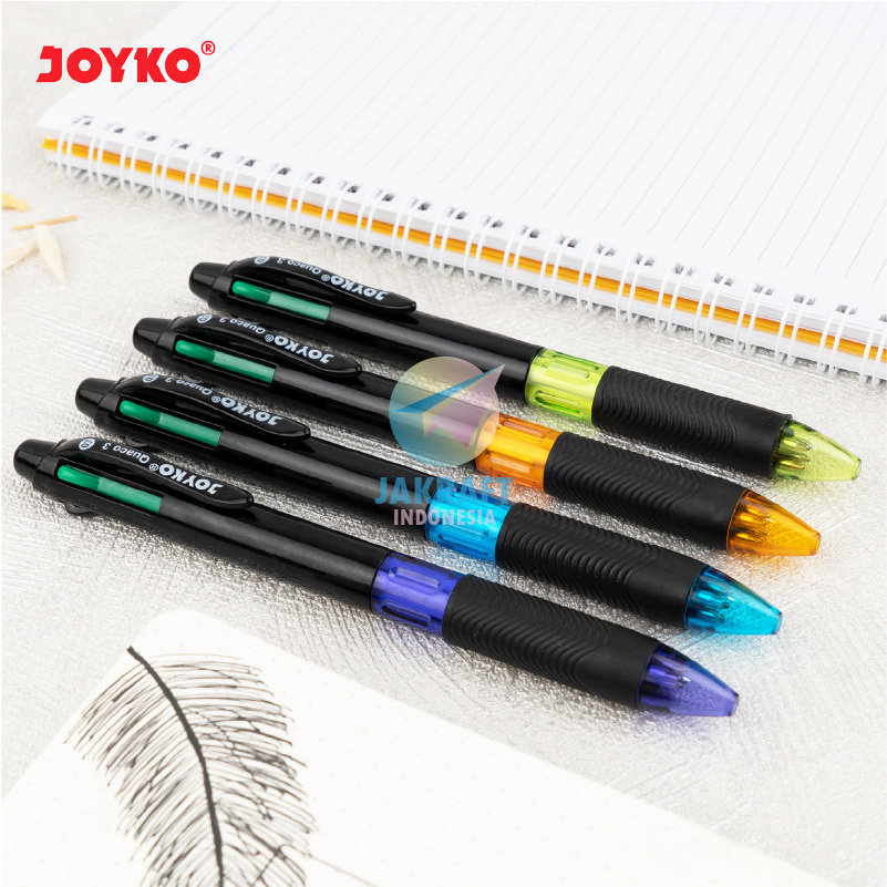 

(1 Pcs) Pulpen Ballpoint 4 Warna in 1 Pen JOYKO BP-288 QUACO 3 Tebal 0.7 mm Berkualitas Seperti BIC