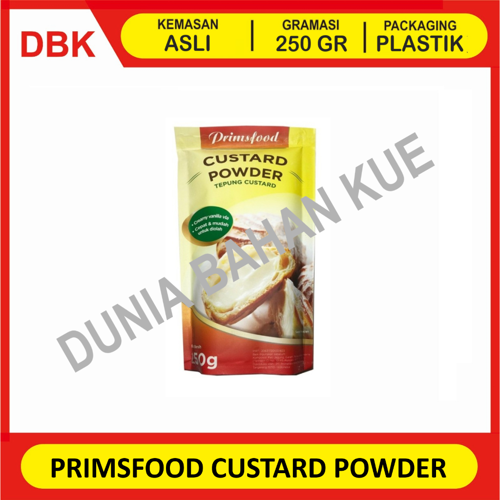 

PRIMSFOOD CUSTARD POWDER 250 GR / TEPUNG CUSTARD BUBUK