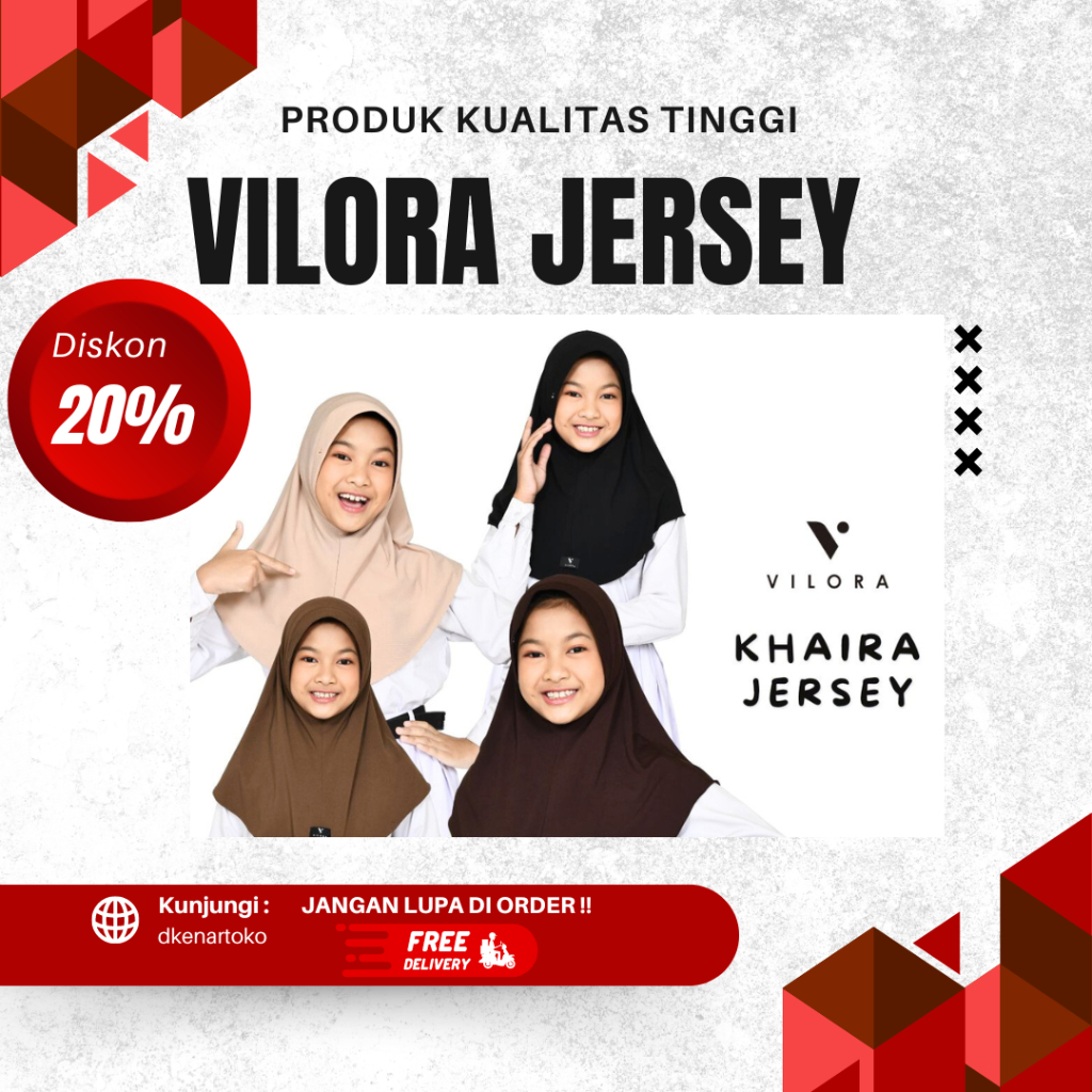 BEST SELLER|PROMO SPECIAL RAMADHAN|HIJAB INSTAN SIMPLE VILORA KHAIRA JILBAB JERSEY JILBAB BERGO INST