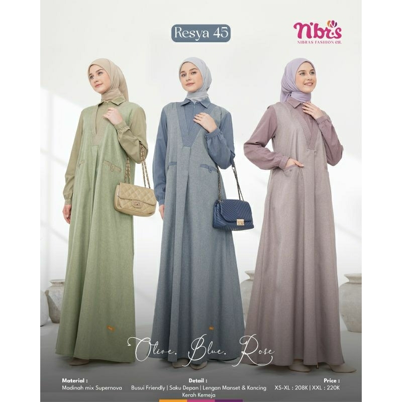 GAMIS DEWASA NIBRAS RESYA 45