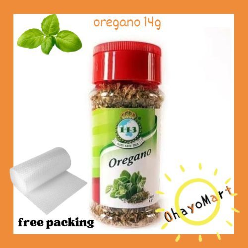 

113 "satu satu tiga" oregano leaves/ daun oregano kering/ bumbu 14g