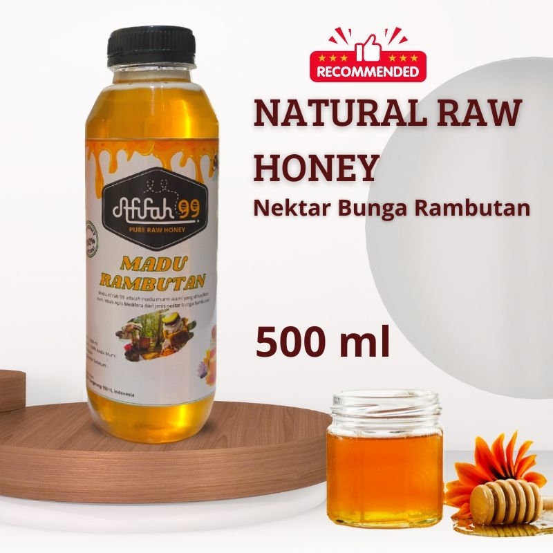 

Madu Murni Afifah 99 (500 ml) Madu Asli Nektar Bunga Rambutan Natural Raw Honey