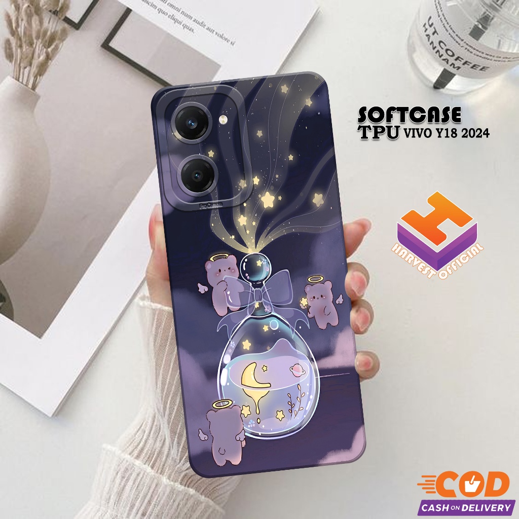 Case Hp VIVO Y18 2024 - Soft Pro Camera - Softcase VIVO Y18 2024 - Casing VIVO Y18 2024 - Kesing VIV