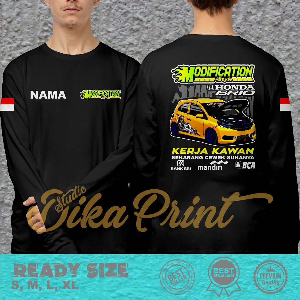 Kaos Mobil Honda BRIO Modification Style Volume 1
