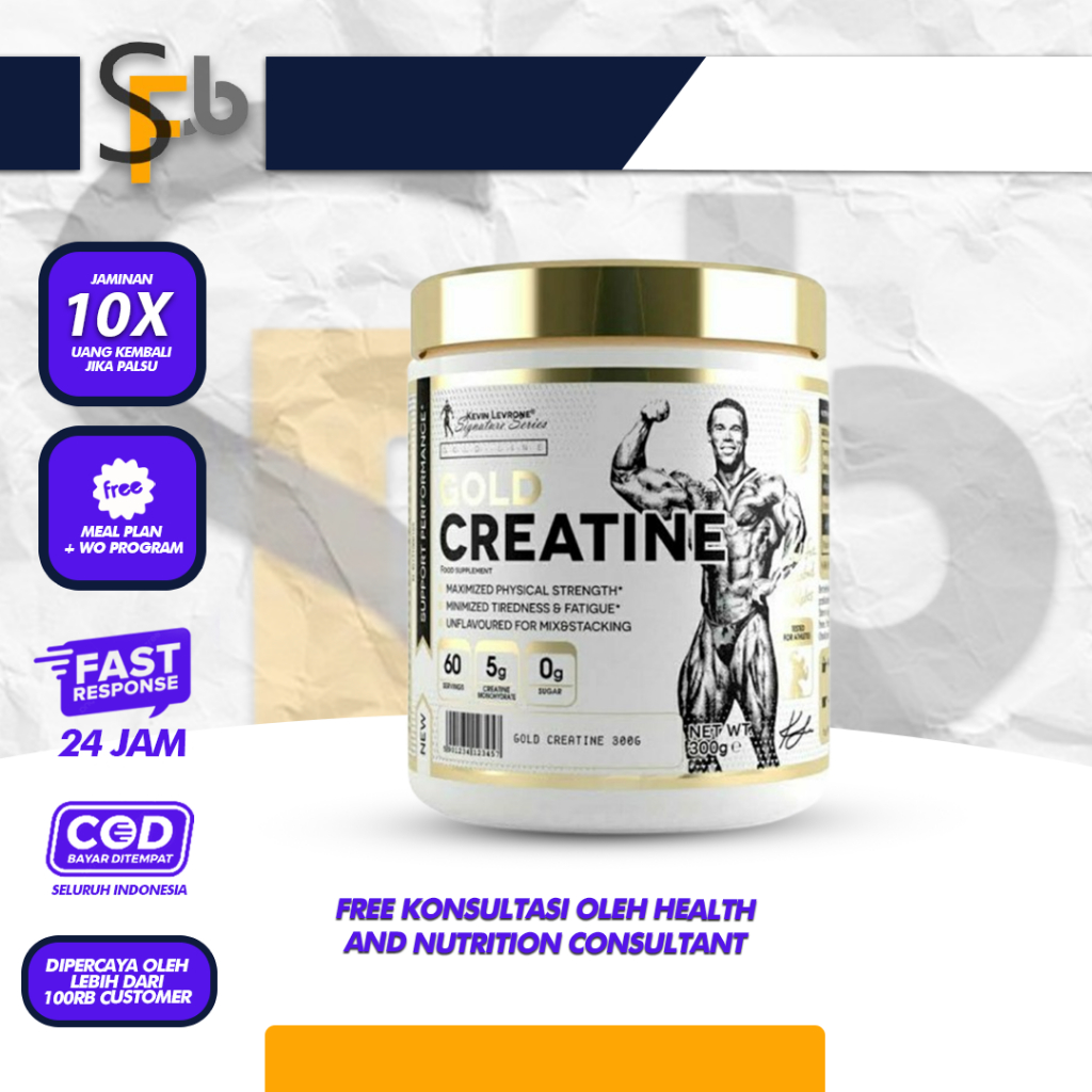 KEVIN LEVRONE Gold Creatine 300GR Pharma Grade 200 Mesh