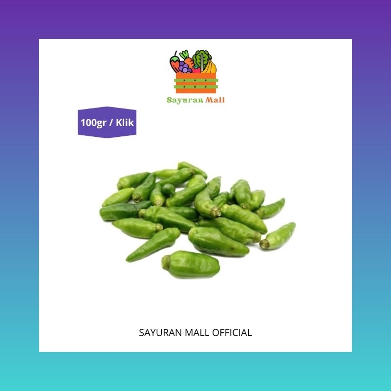 

100gr Cabai Rawit Hijau | Bumbu Dasar | SAYURANMALL