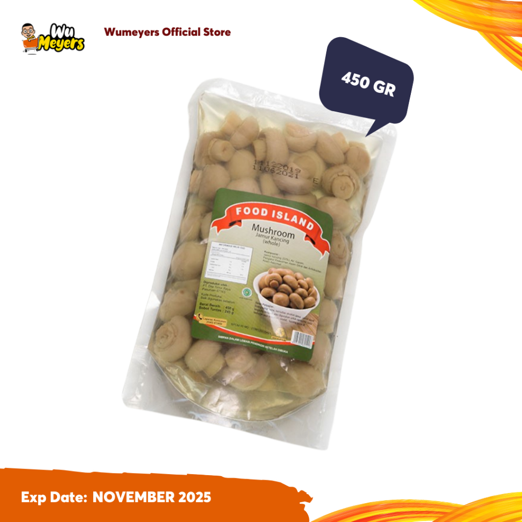 

Pouch Whole Jamur Food Island 450 gr