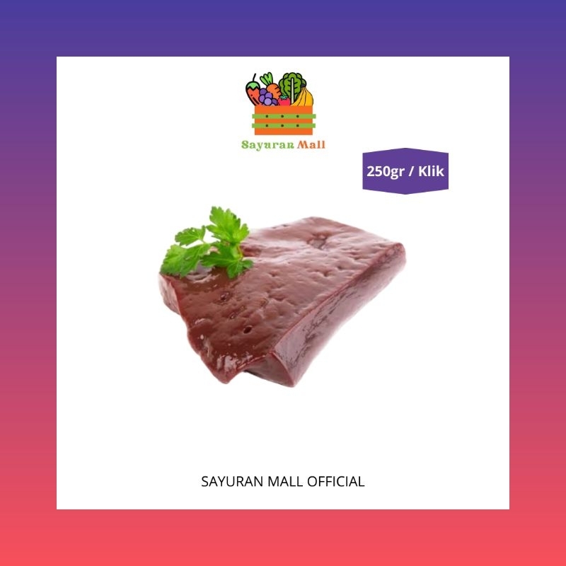 

250gr Hati Sapi | Daging Sapi | SAYURANMALL