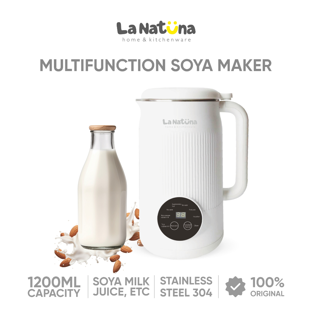 La Natuna Mesin Susu Kacang Kedelai Otomatis Soya Maker Multifungsi Blender Susu Kedelai Milk Maker