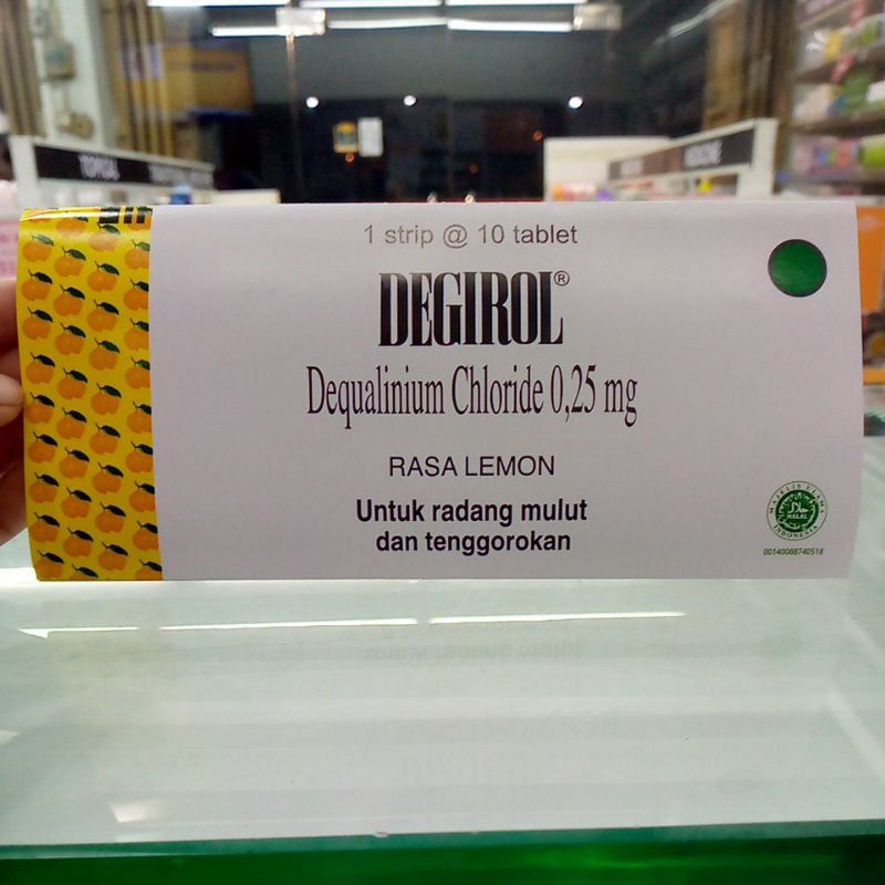 degirol 10 tablet hisap untuk sariawan dan tenggorokan