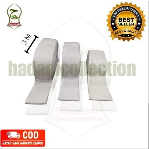 I91 sorban imamah polos putih 3 meter  sorban imamah polos putih 3 meter  sorban rida polos putih La
