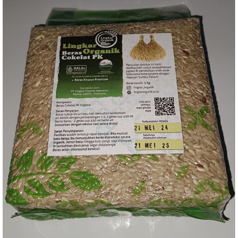 

Beras Coklat PK Organik Lingkar Organik 1 kg