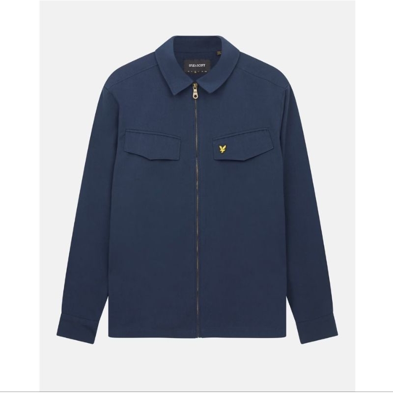 Lyle and Scott Pocket Overshirt Jacket Navy Original