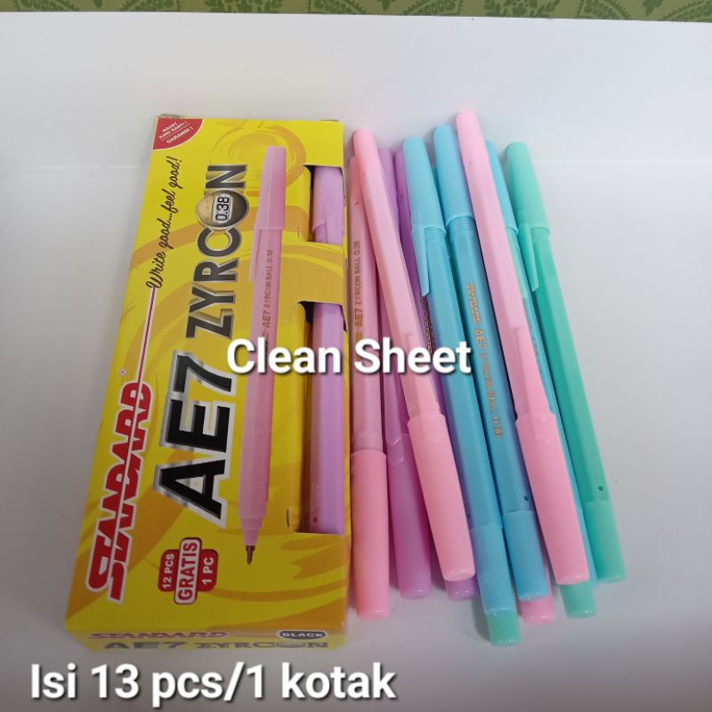 

Pulpen Standard AE7 Zyrcon 0.38mm hitam