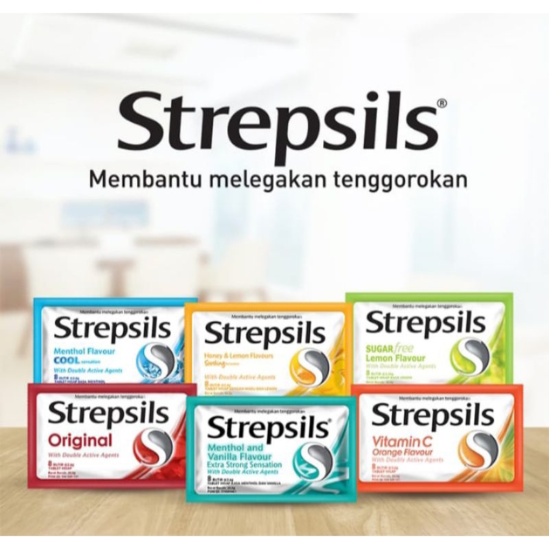 

Strepsils Tablet Hisap Pelega Tenggorokan Isi 8 Butir