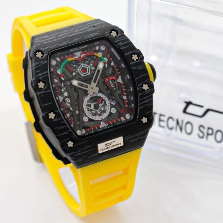 Jam Tangan TECNO SPORT Original"Model RM50 McLaren Edition"High Quality Free Box
