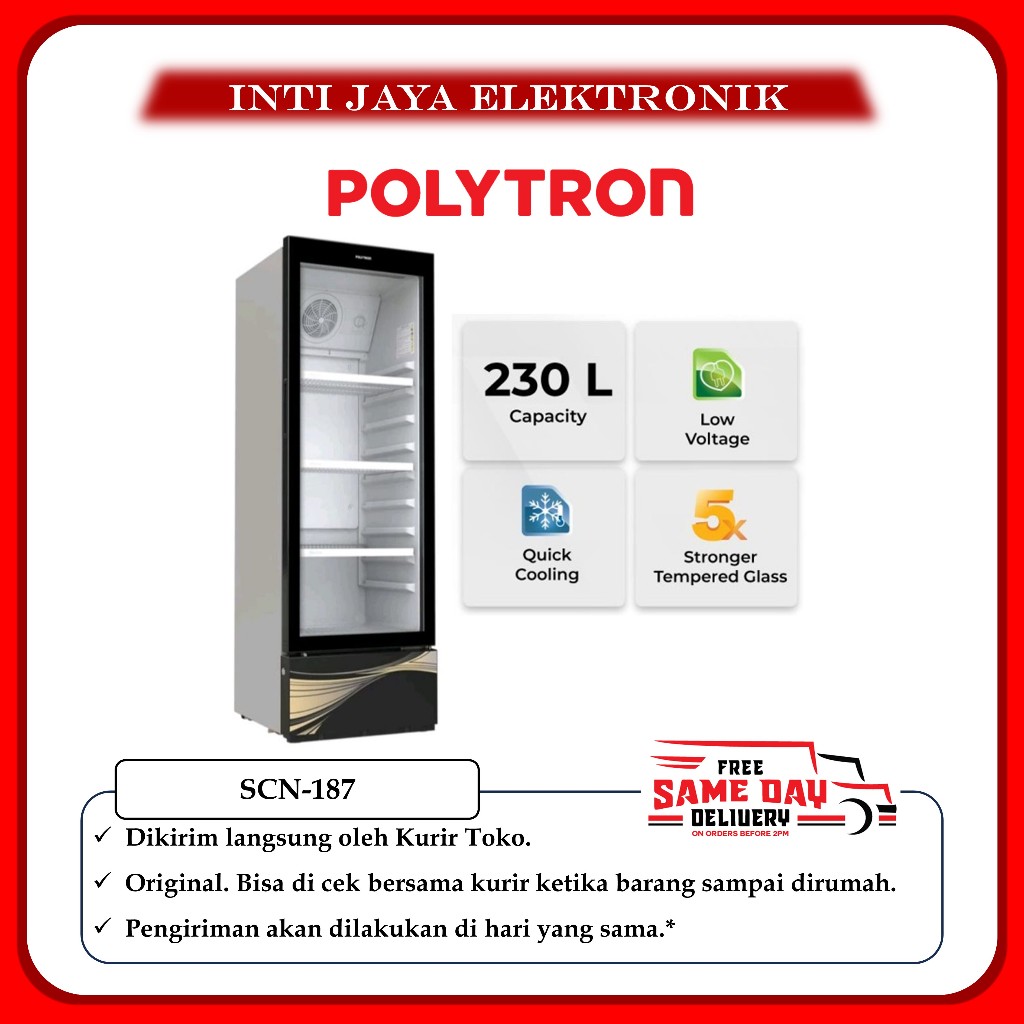 SHOWCASE POLYTRON 230 LITER SCN-187 POLYTRON SCN187 SCN 187