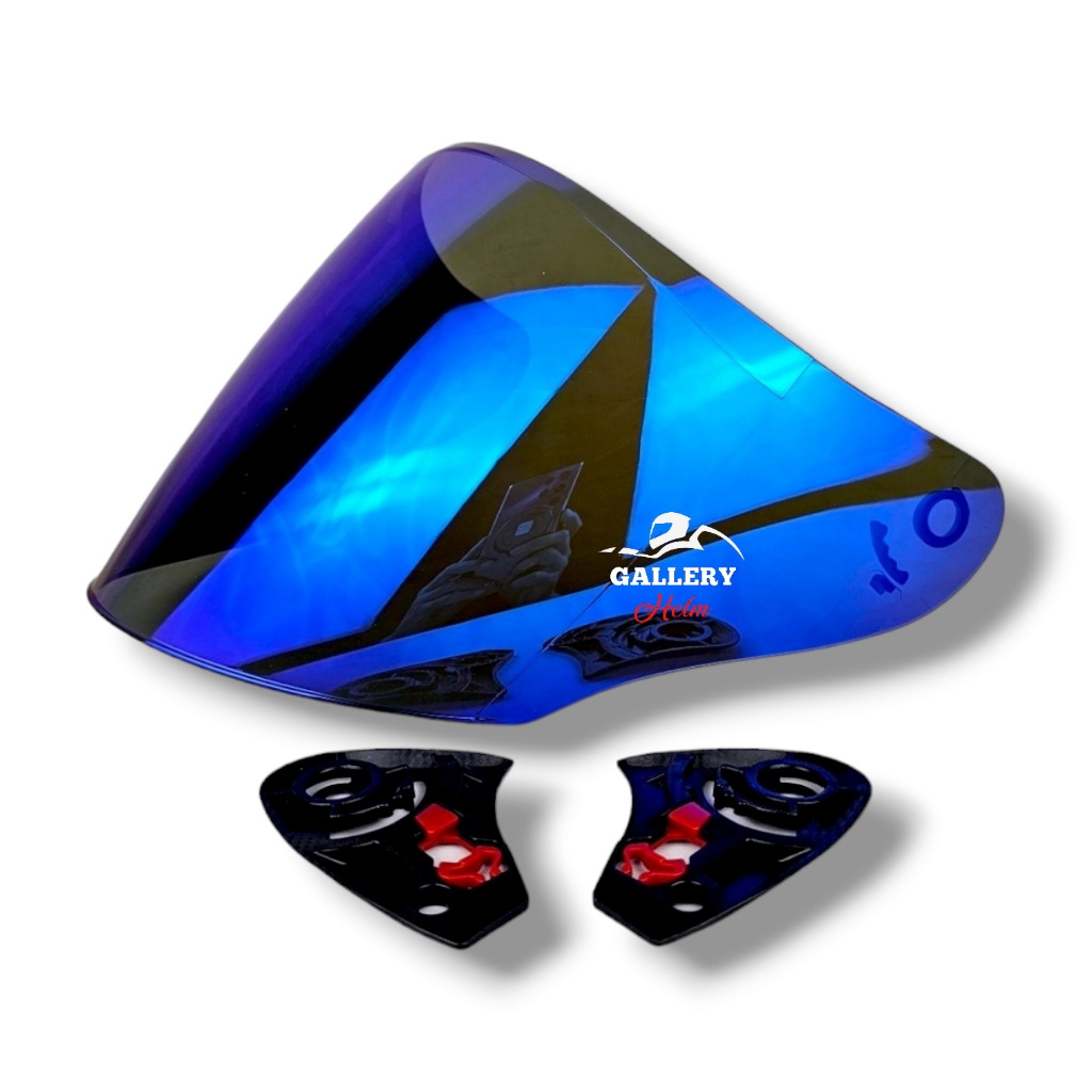 VISOR VENOM BLUE KYT DJ MARU, GALAXY DJ MAXI | VISOR FLAT