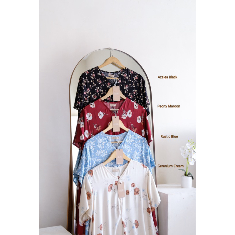 Hana Homedress Nilam Daster Panjang Dress Katun Rayon Premium by Nilam Indonesia