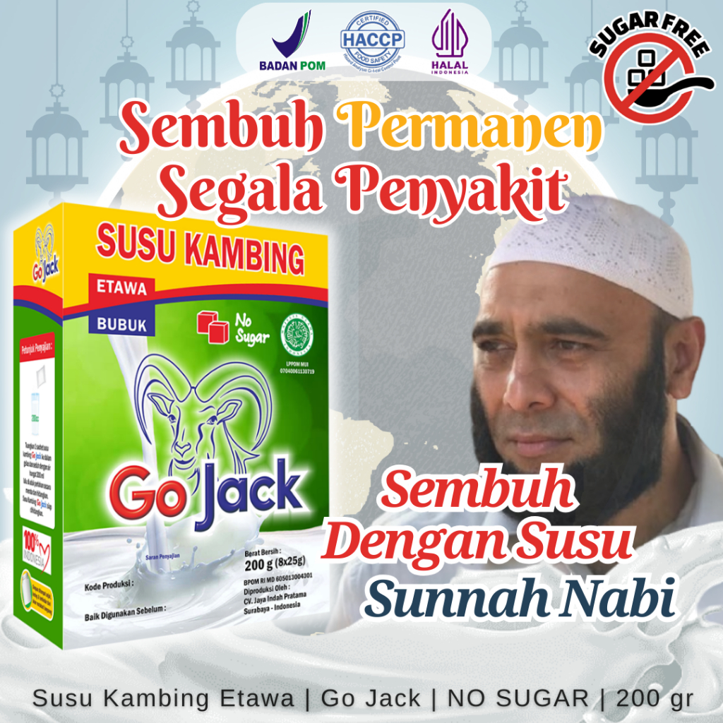 

Go Jack Susu Kambing Etawa No Sugar Tanpa Gula 200 gram