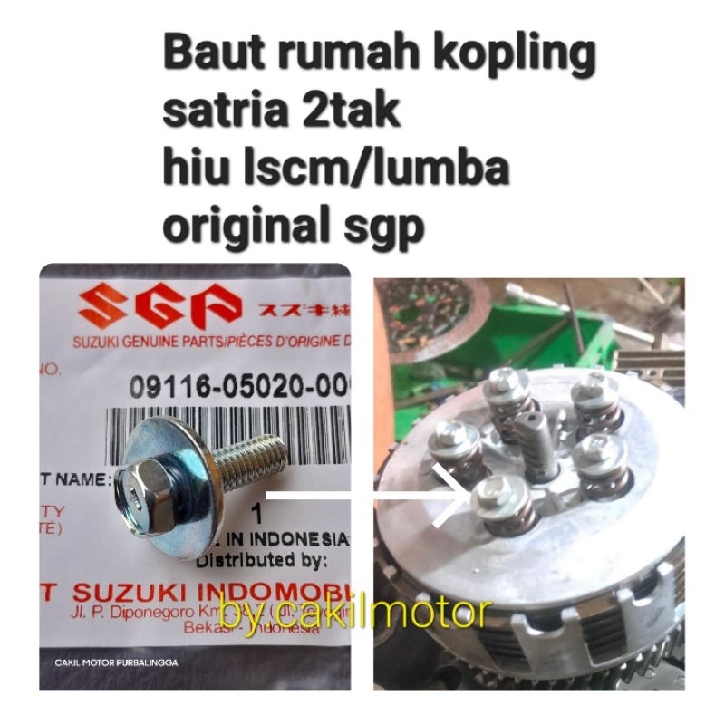 baut per rumah kopling satria 2tak hiu lumba ori sgp
