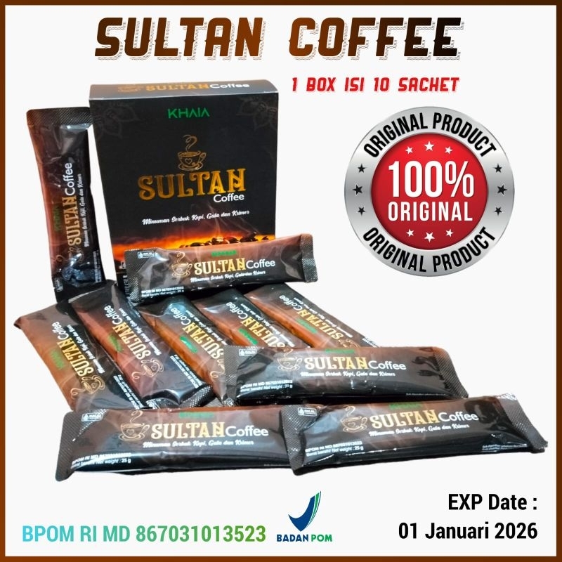 

KOPI SULTAN KHAIA 1 BOX ISI 10 SACHET ORIGINAL