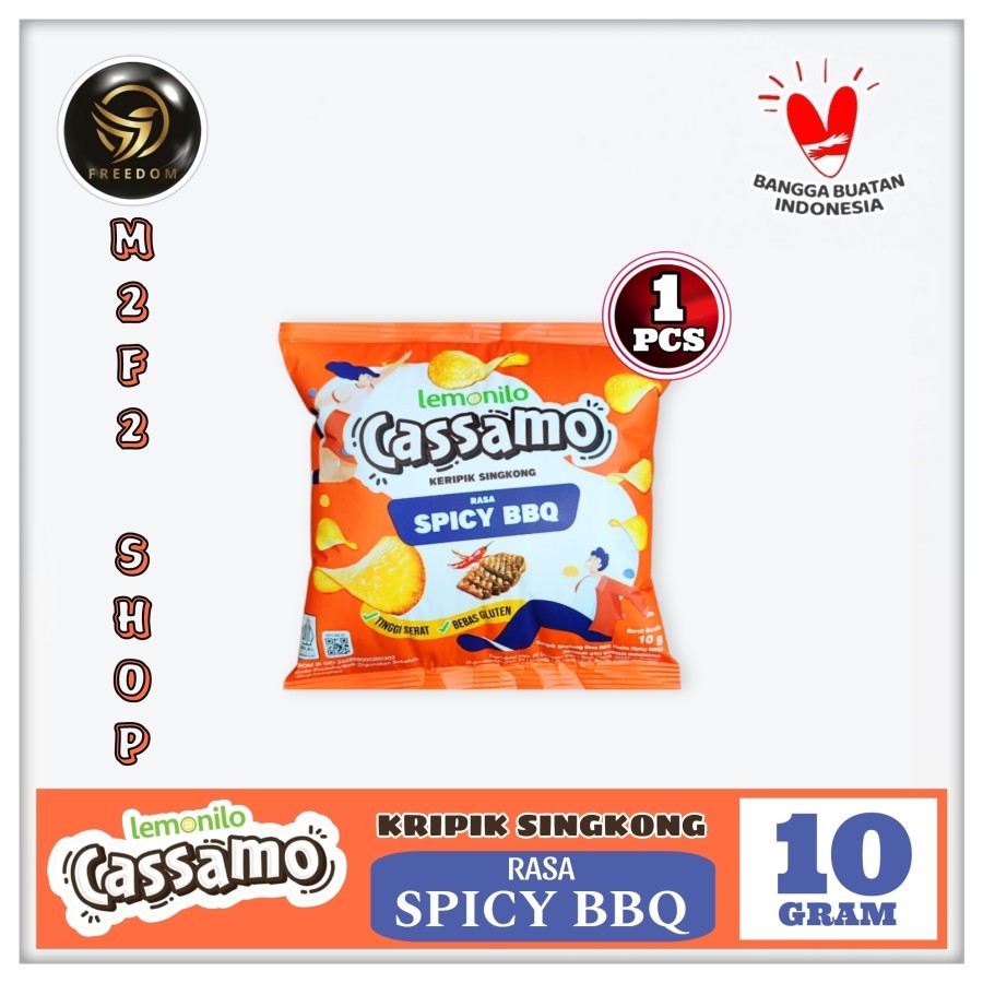 

Lemonilo Cassamo Keripik Singkong Spicy BBQ Sachet - 10 gr (Kemasan Satuan)