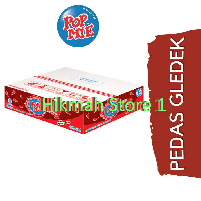 

Pop Mie Goreng Pedes Gledeek 1 Dus/12pcs 1pc 900gr