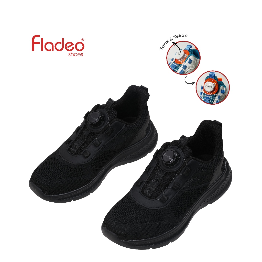 Fladeo F24/MSS214-2ON/Sepatu Sneakers Tali Pria [ Sneakers Shoes ]