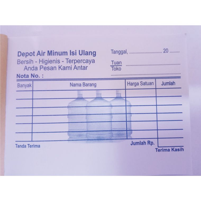 

NOTA JADI / NOTA DEPOT AIR MINUM / BUKU NOTA / 1 PLY