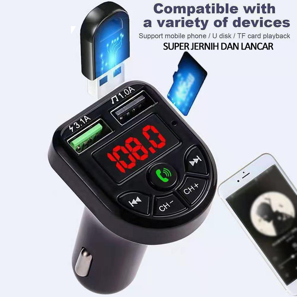 CHARGER MOBIL FM MODULATOR TRANSMITTER RECEIVER CAR