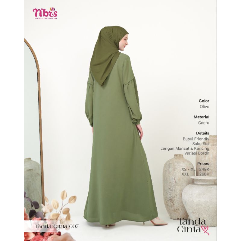 gamis Nibra's warna olive gamis warna hitam